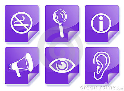 Purple Icon Set