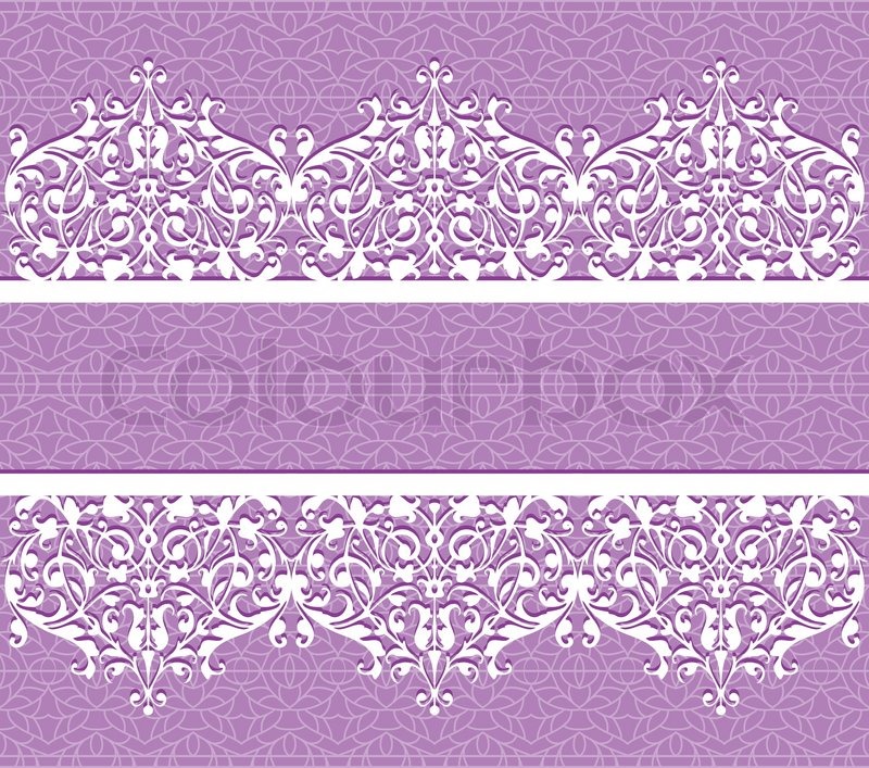 5 Purple Lace Vector Images