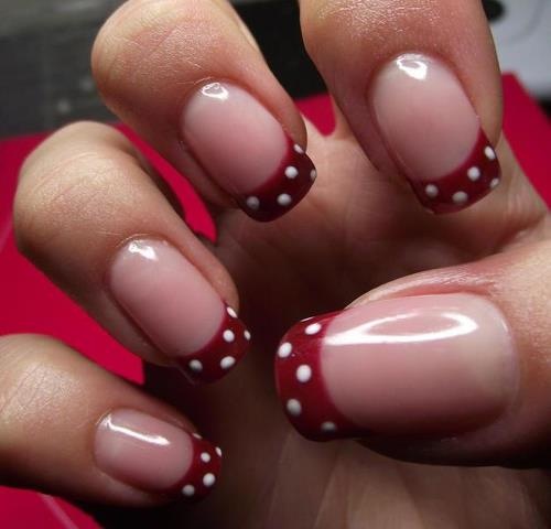 Red and White Polka Dot Nails Red and White Polka Dot Nails