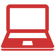 Red Laptop Icon