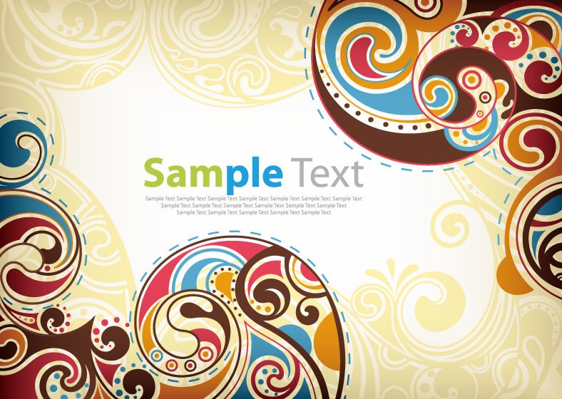 Retro Floral Vector Retro Floral Vector