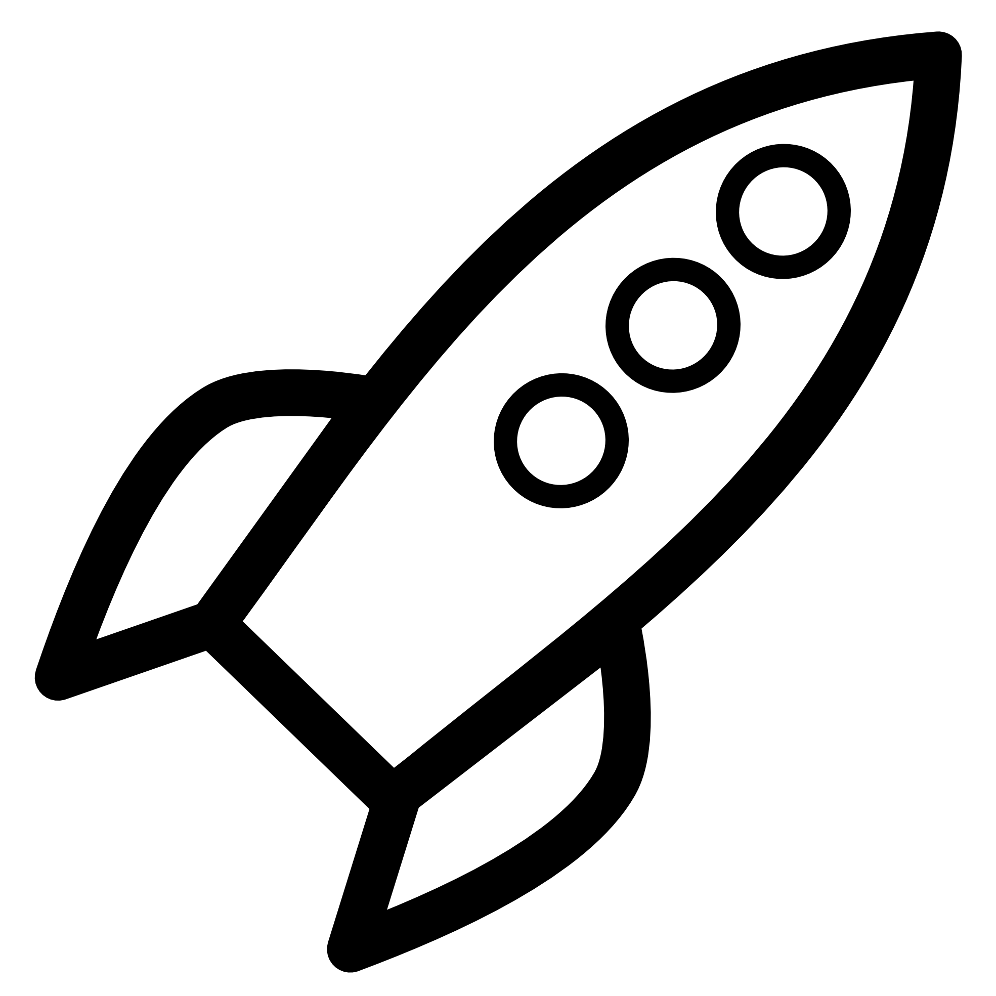 11 White Rocket Icon Images