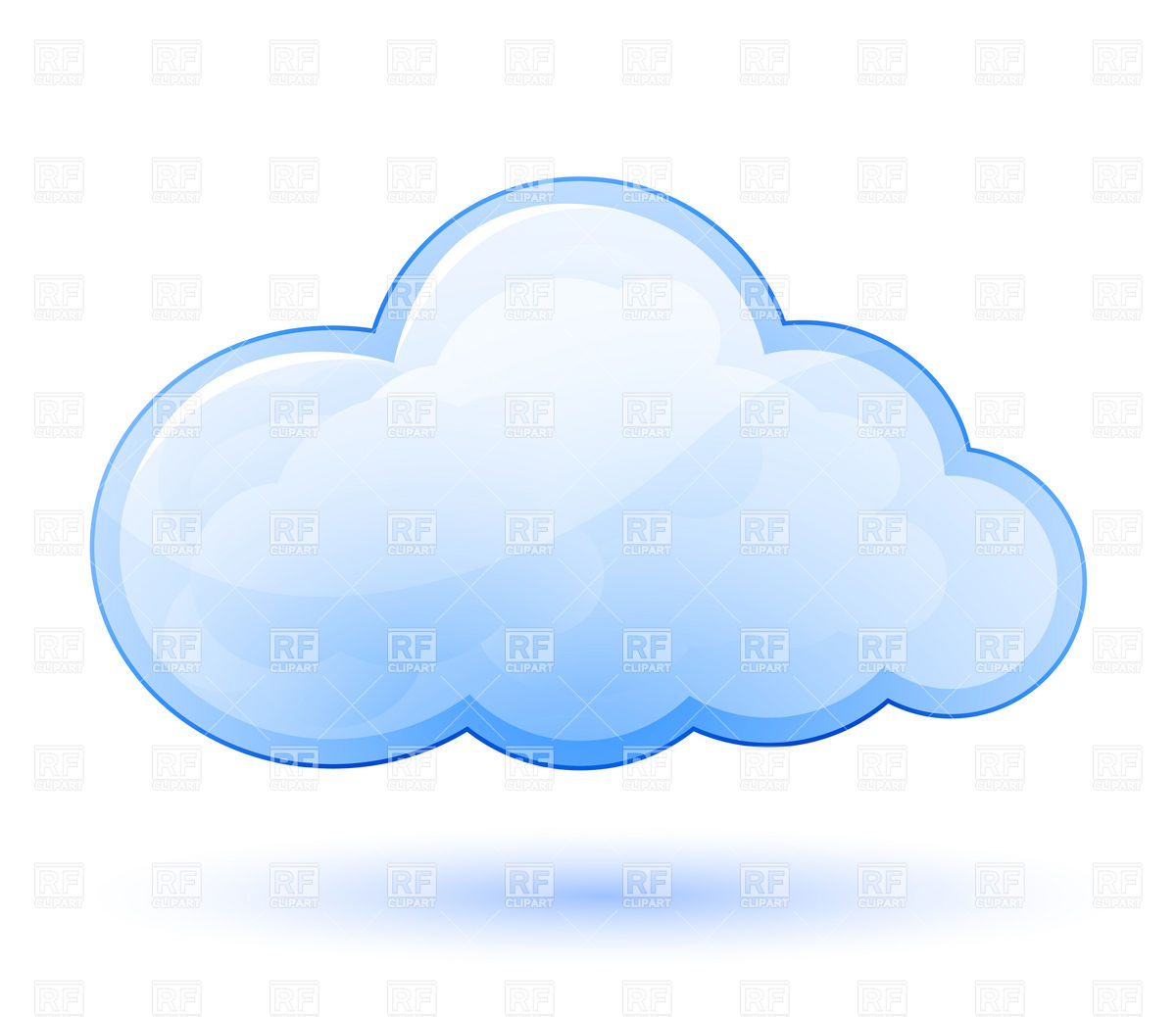 Royalty Free Cloud Clip Art