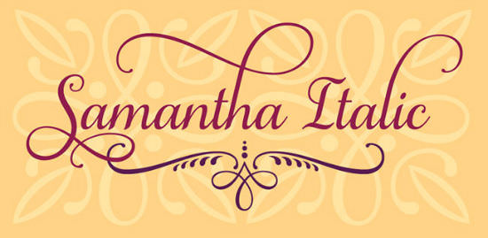 Samantha Script Font Samantha Script Font