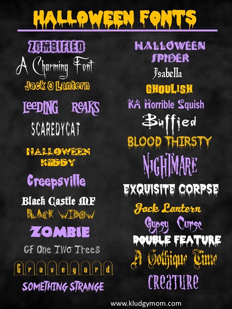 Scary Halloween Fonts Free