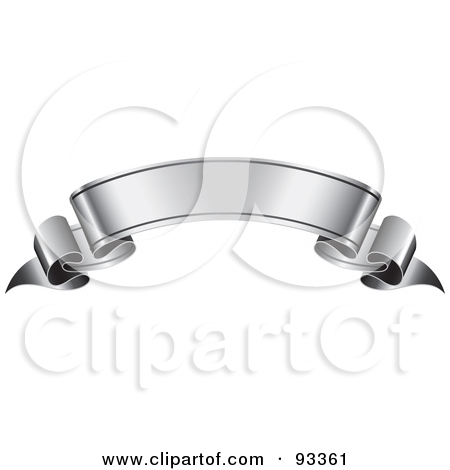 Silver Ribbon Banner Clip Art