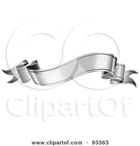 Silver Ribbon Banner Clip Art