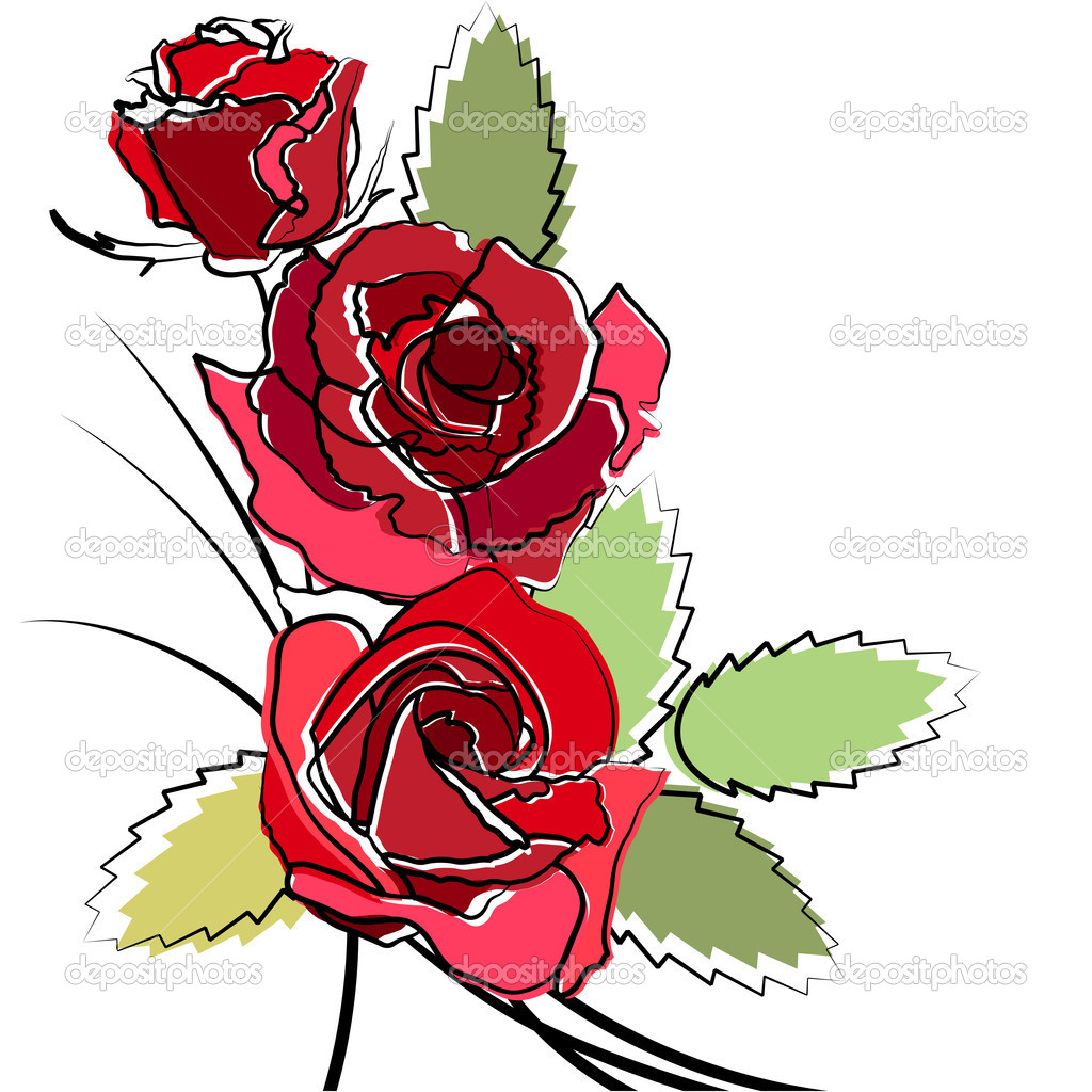 Simple Stylized Rose