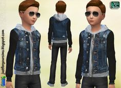 Sims 4 Child Denim Jacket