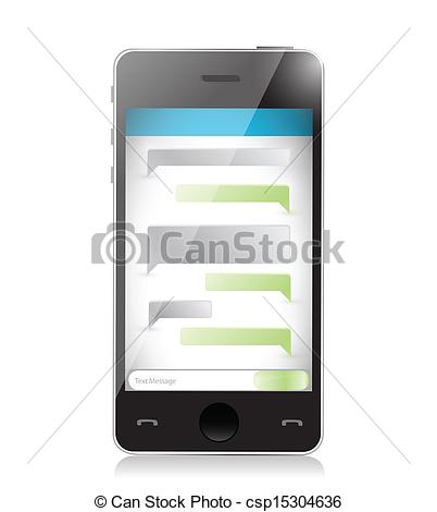 Smartphone Text Message Clip Art