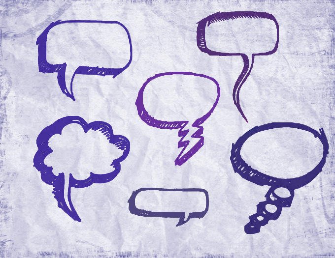 Speech Bubble Photoshop Brushes