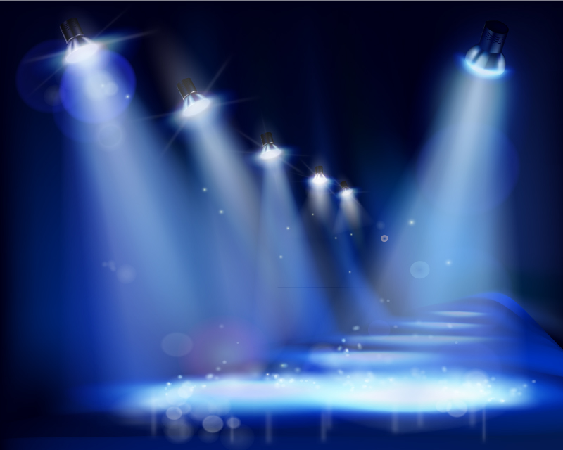 Spotlight Stage Vector