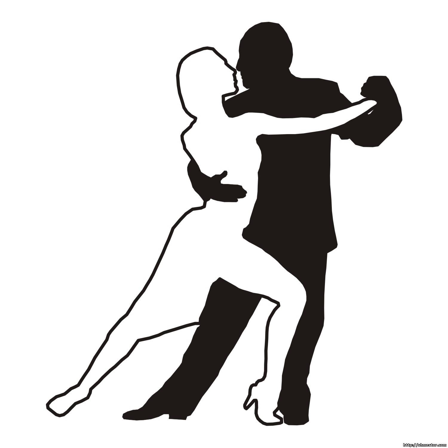 Tango Dance Silhouette Clip Art