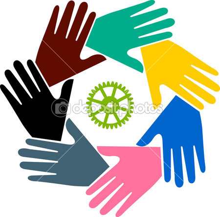 Teamwork Hands Logo
