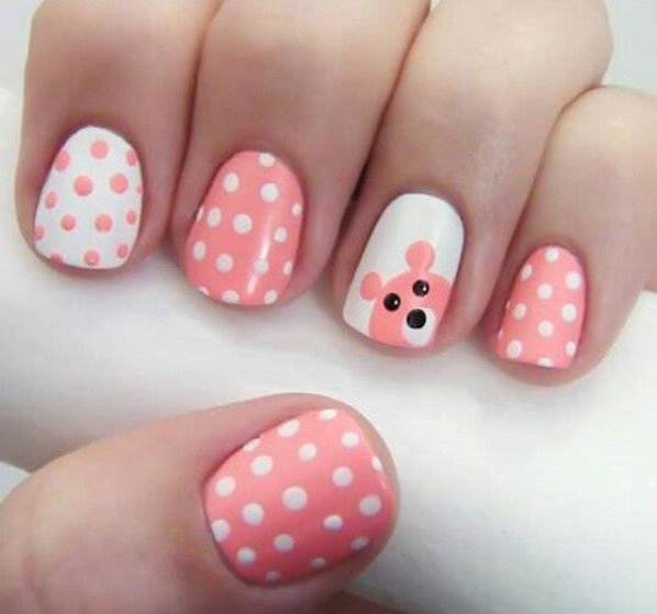 Teddy Bear Nail Design Teddy Bear Nail Design