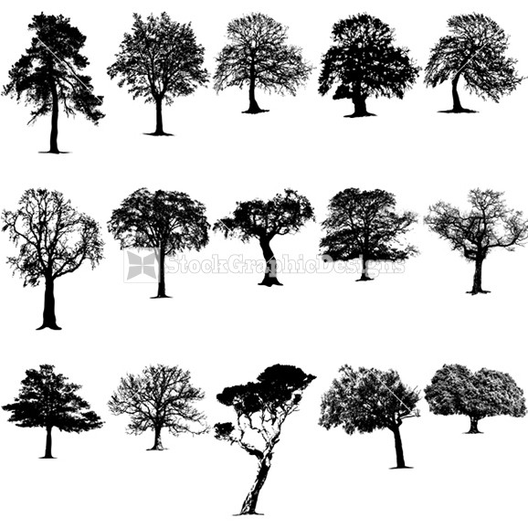 Tree Silhouette Vector Tree Silhouette Vector