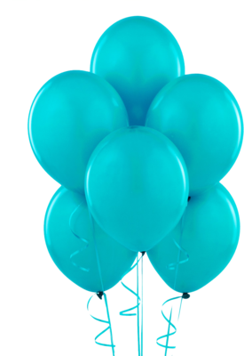 Turquoise Birthday Balloons