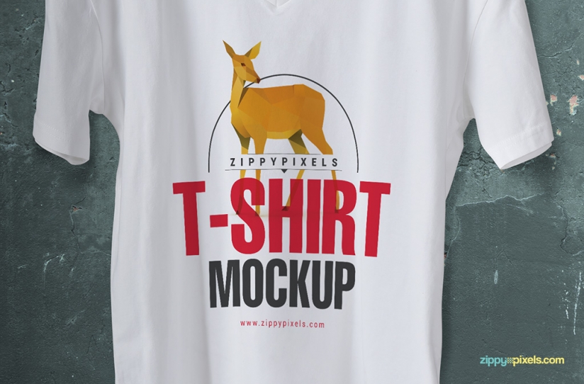 V-Neck Mockup Template Free V-Neck Mockup Template Free