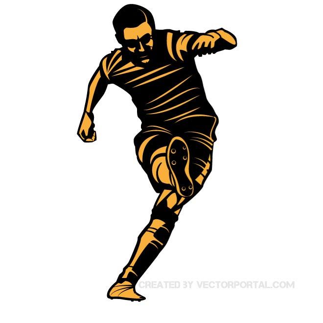 Vector Football Player Clip Art Vector Football Player Clip Art