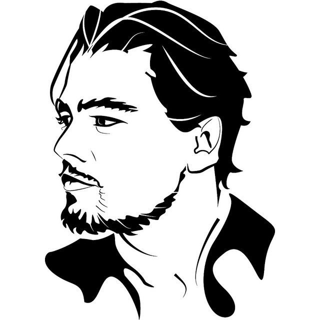 Black And White Vector Art Black And White Vector Portrait