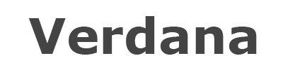 Verdana Bold Italic Font