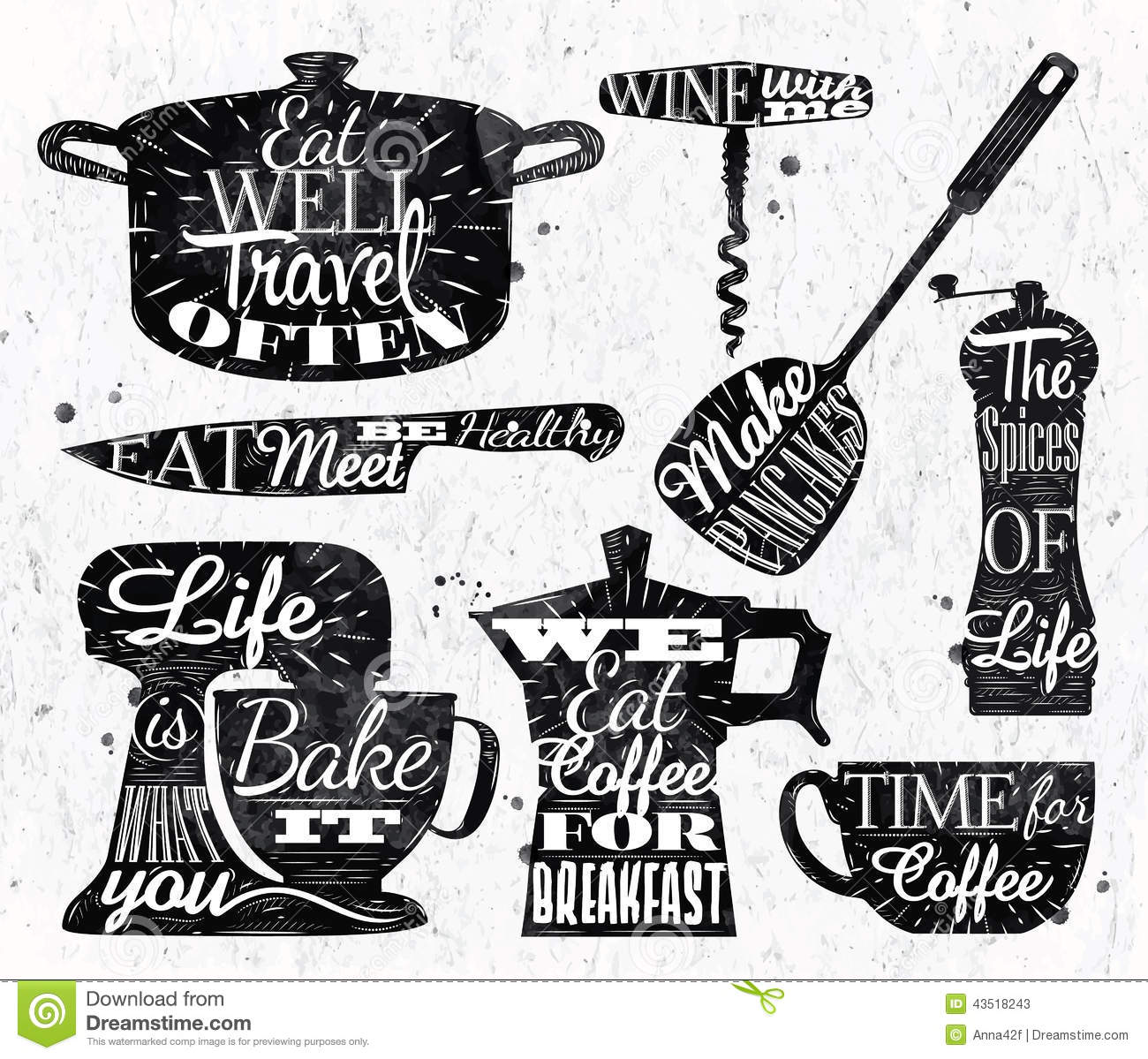 Vintage Kitchen Symbols Vintage Kitchen Symbols