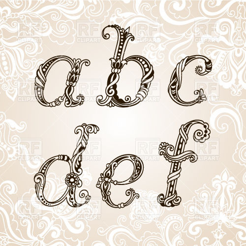 Vintage Letter Clip Art Free