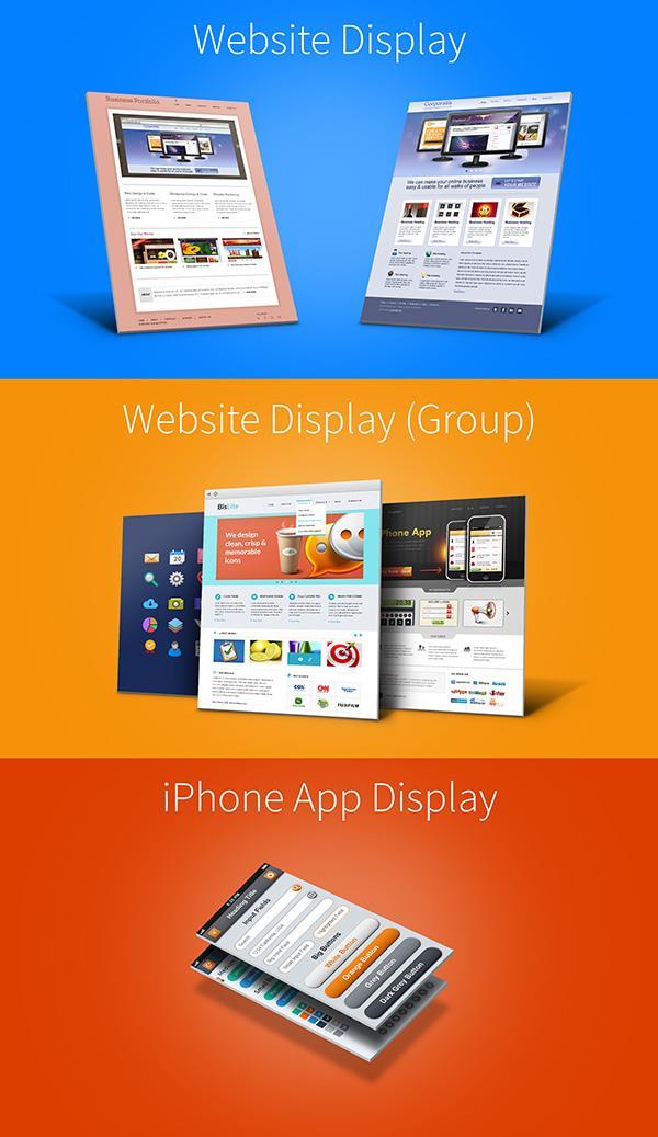 Website Mockup Display Website Mockup Display