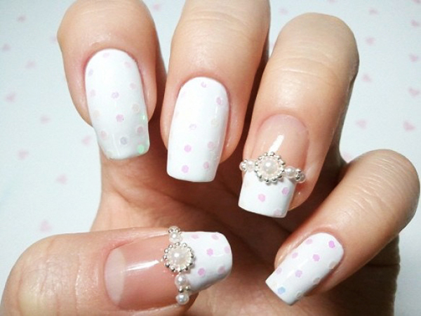 Wedding French Manicure Nail Designs