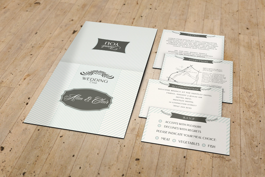 Wedding Invitation Mock UPS