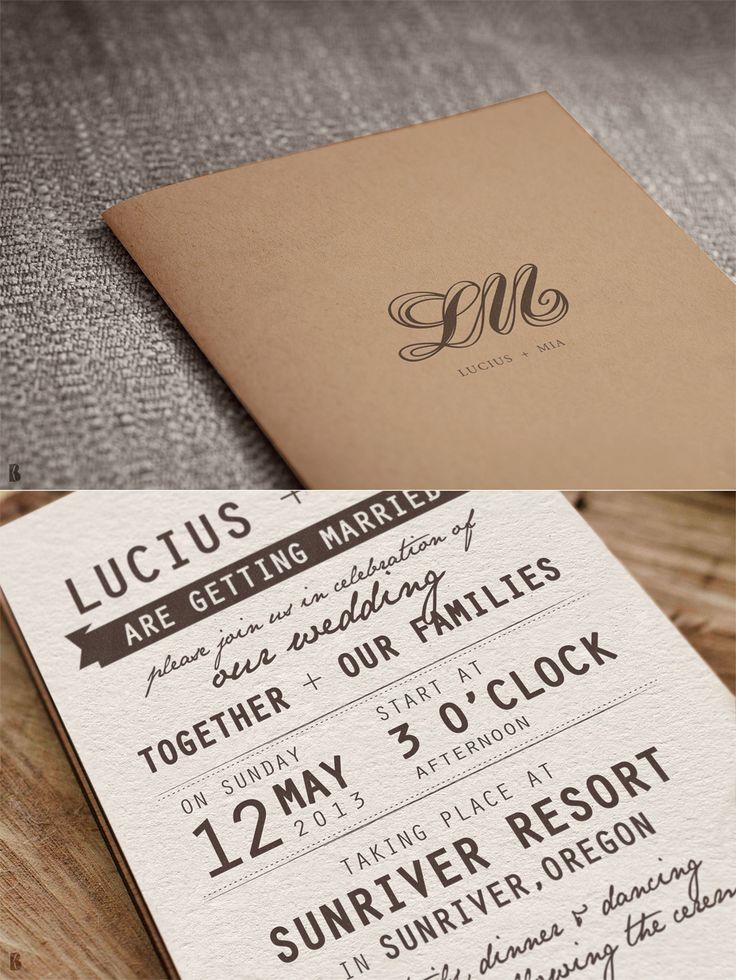 Wedding Invitation Mock UPS