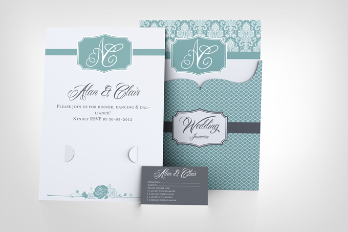 Wedding Invitation PSD Mock Up