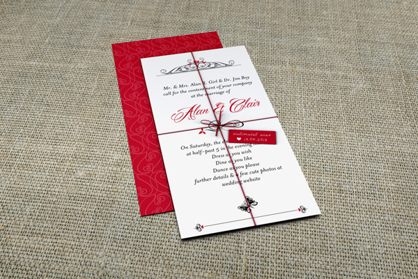 Wedding Invitation PSD Mock Up