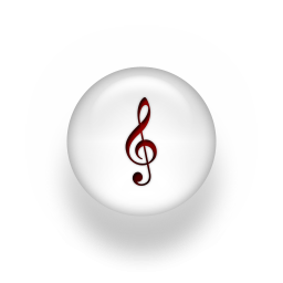 White Music Note Icon White Music Note Icon