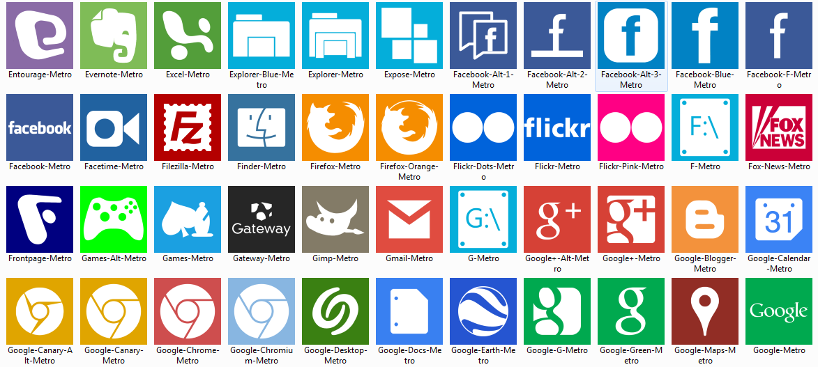 Windows 8 Icon Pack