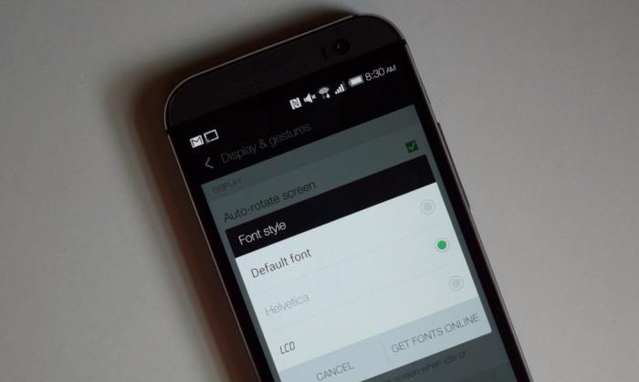 Windows Change Font Size HTC One M8 Windows Change Font Size HTC One M8