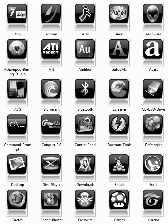 Windows Icon Black and White