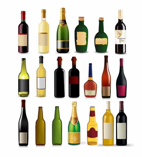 Wine Bottle Vector Free