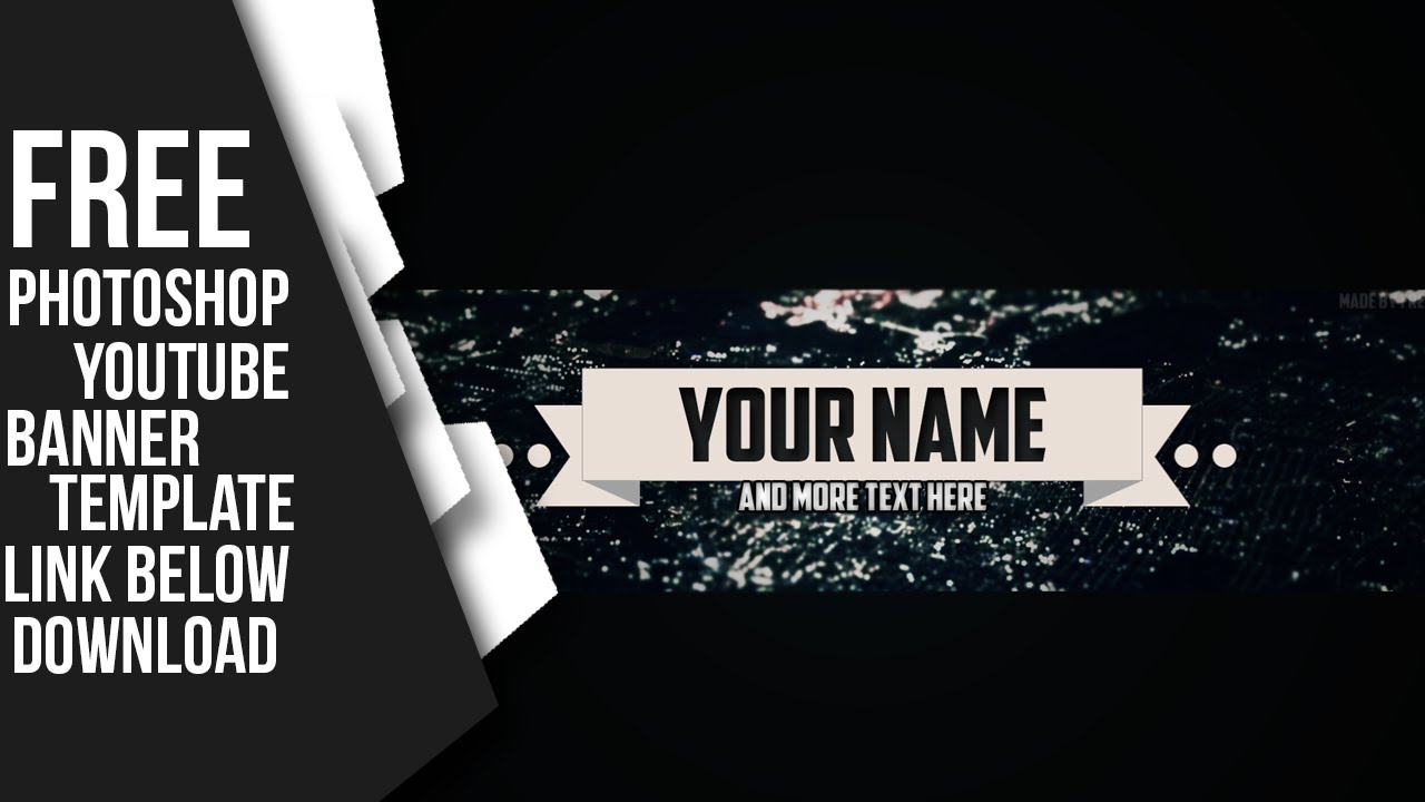 YouTube Banner Template 2014 YouTube Banner Template 2014