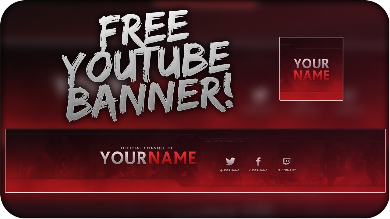 YouTube Banner Template Free Download