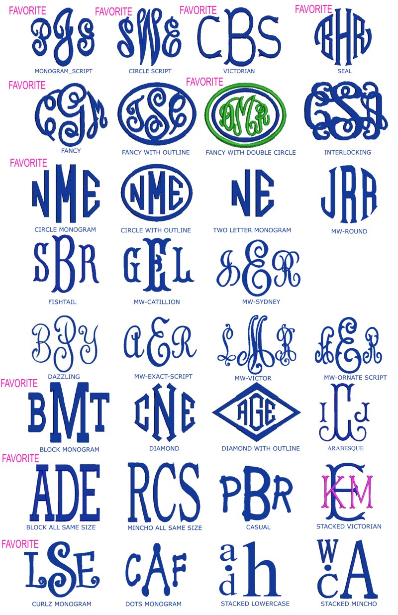 3 Initial Monogram Fonts 3 Initial Monogram Fonts