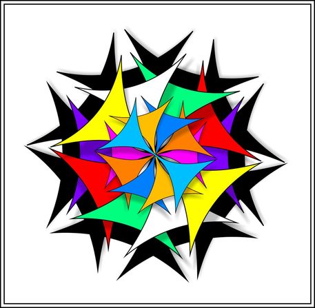 Abstract Art with Geometric Shapes Abstract Art with Geometric Shapes