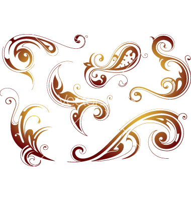 Abstract Vector Art Swirls