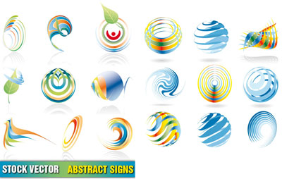 Abstract Vectors Circle Logo