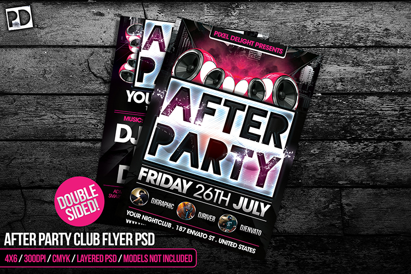 After Party Club Flyer