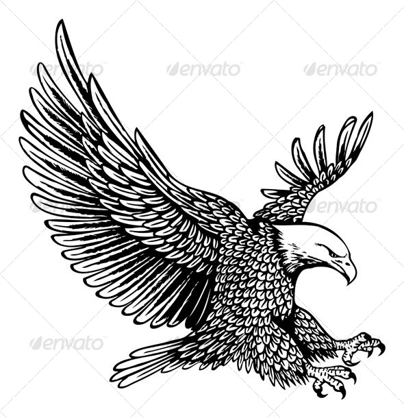 eagle landing clip art - photo #47