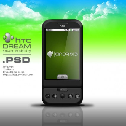Android Phone PSD