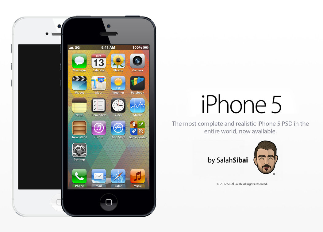 Apple iPhone 5 PSD Apple iPhone 5 PSD