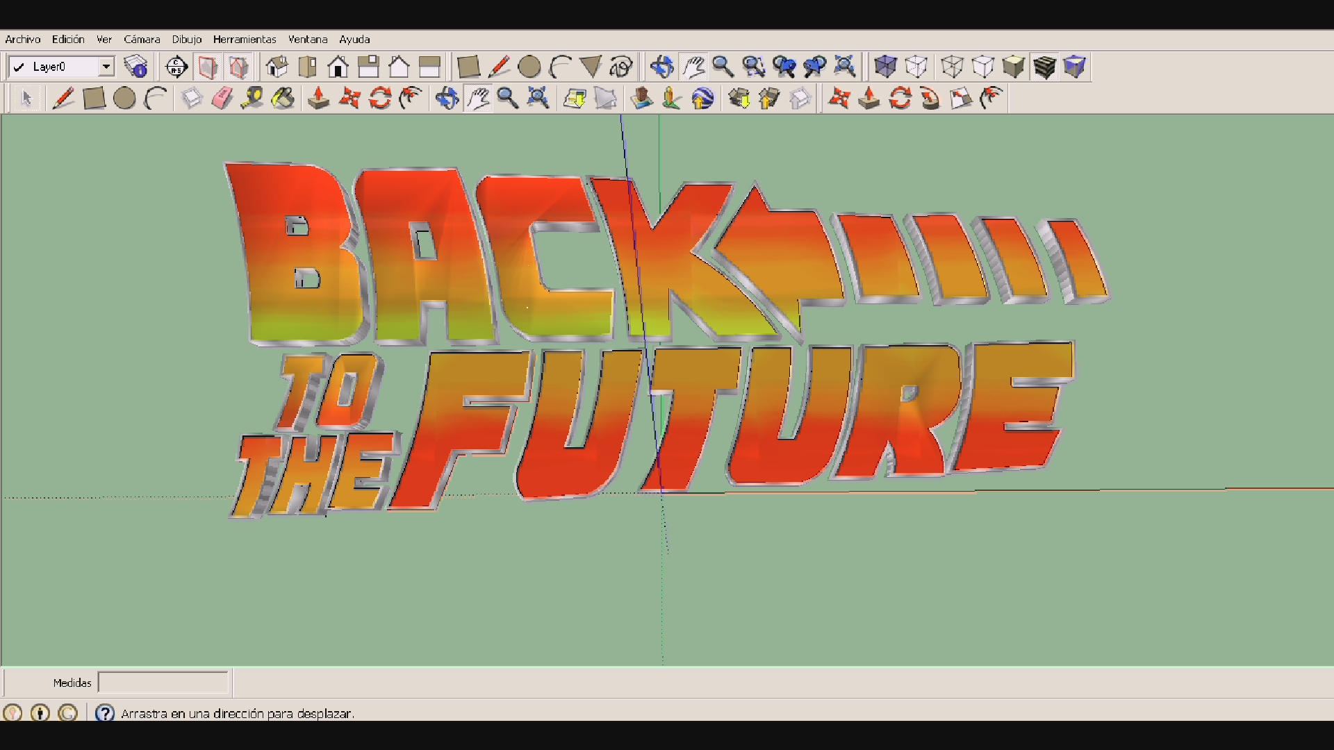 Back to the Future Font Color