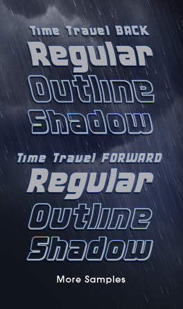 Back to the Future Time Travel Font